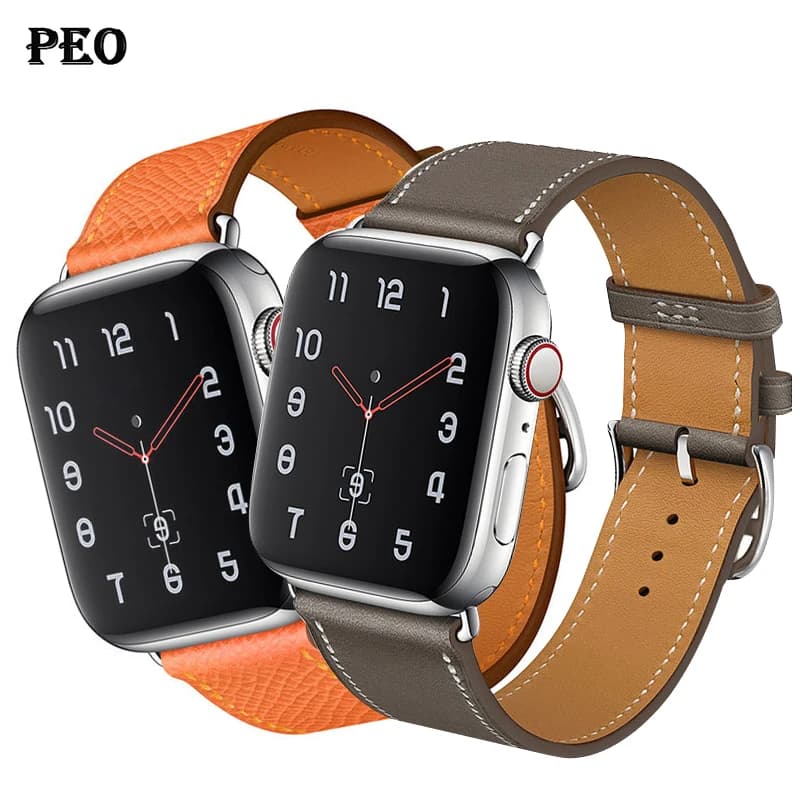 Cinturino in pelle per cinturini Apple Watch 46mm 44mm 41mm 45mm 38-42mm 40mm 49mm braccialetto iWatch serie 10-Ultra 9-8-7-SE-6-5-4-3