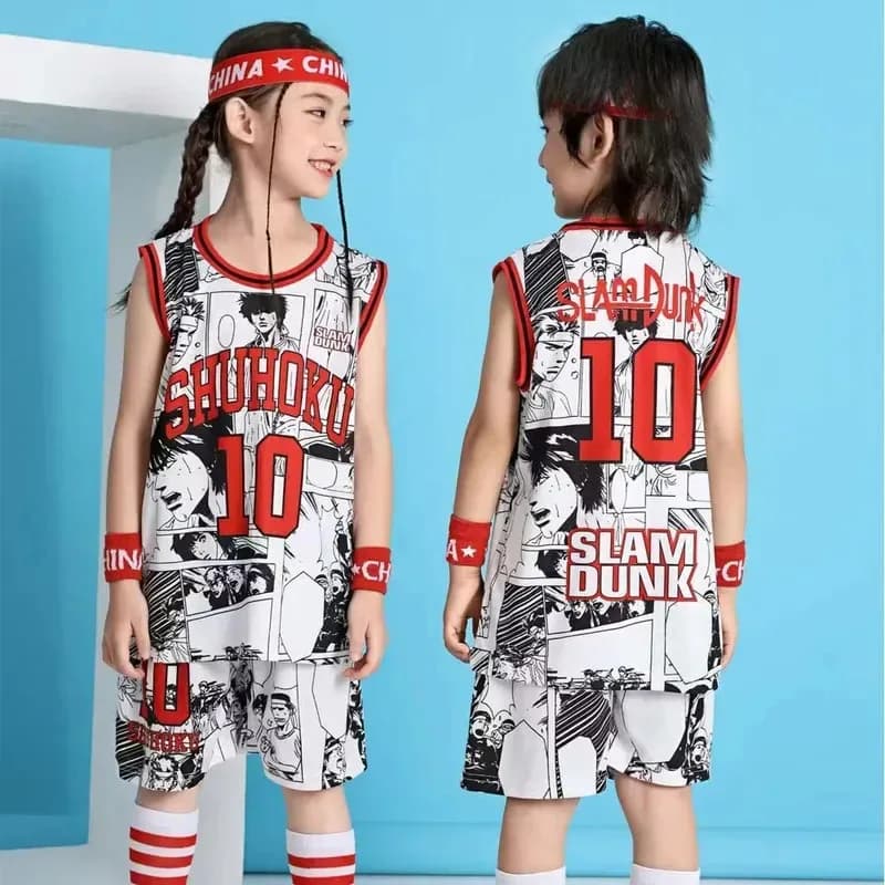 Ragazzi Ragazze Anime Shohoku Scuola Squadra di basket Costume Cosplay Set di abbigliamento sportivo Sakuragi Hanamichi Bambino Jersey Abiti 2-14 anni