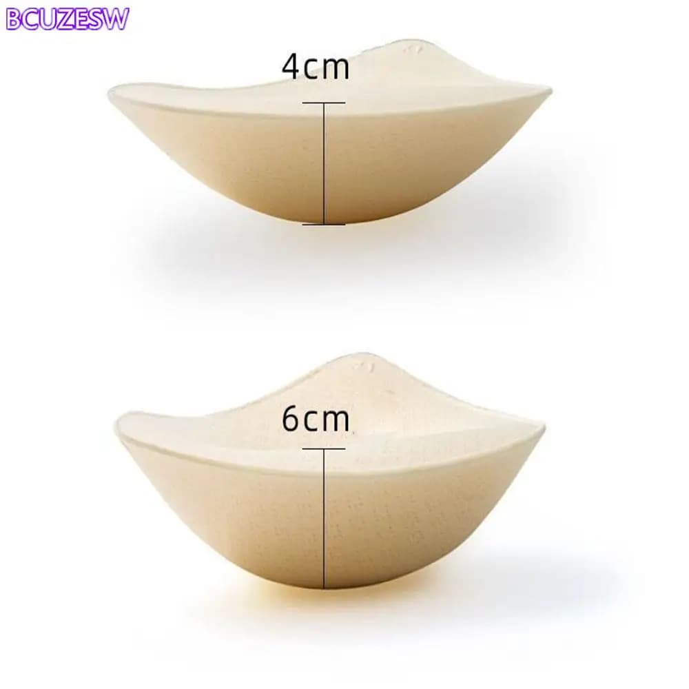 2 pezzi di reggiseno in lattice spesso push up rinforzatore del seno inserti imbottiti per reggiseno rimovibili tazze per imbottitura per bikini costume da bagno