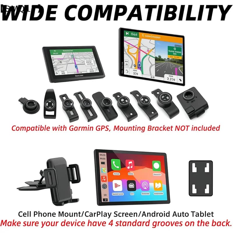 CD Slot Mount For Carplay Screen 17mm Ball For Cell Phone In-Car 4"-11" Monitor Android Auto Tablet CD Holder【SMQ】