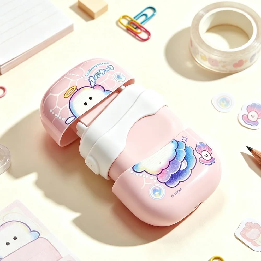 Cute Pencil Eraser Sets One End Wipes Off Writing Mistakes Other End Collects Cartoon Rabbit Penguin Erasers Office Supplies
