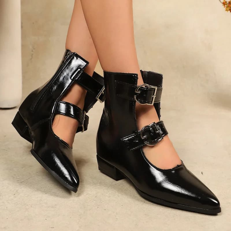 New pointed-toe fashionable summer short boots for women