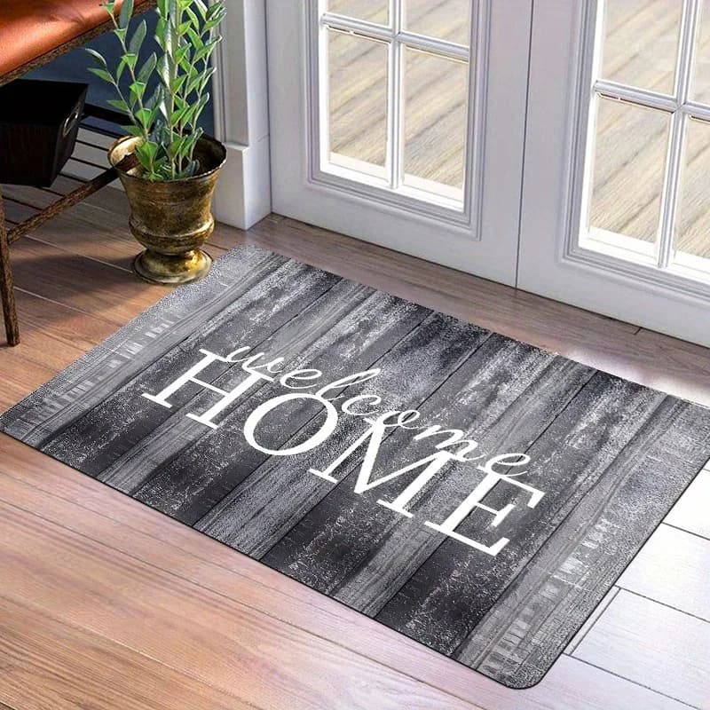 1PC Benvenuto Casa Modello Tappeti da cucina Tappetini antiscivolo Design pop Living oom Tappeto Tappetino da bagno Tappeto per la casa Lavanderia Decor