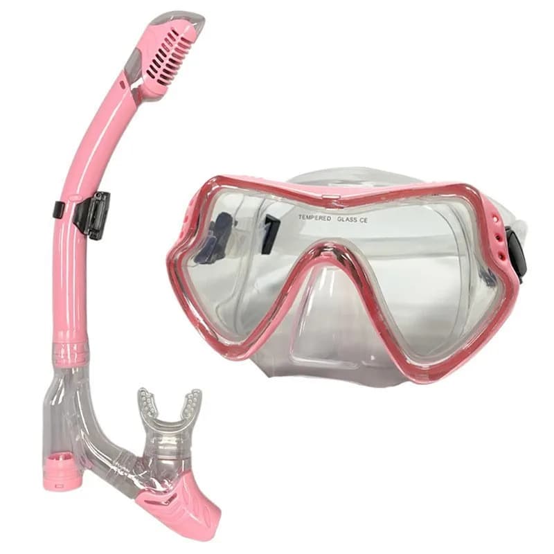 Set da snorkeling con maschera per immersioni subacquee per adulti con attrezzatura per lo snorkeling panoramica professionale in vetro temperato per l'allenamento del nuoto