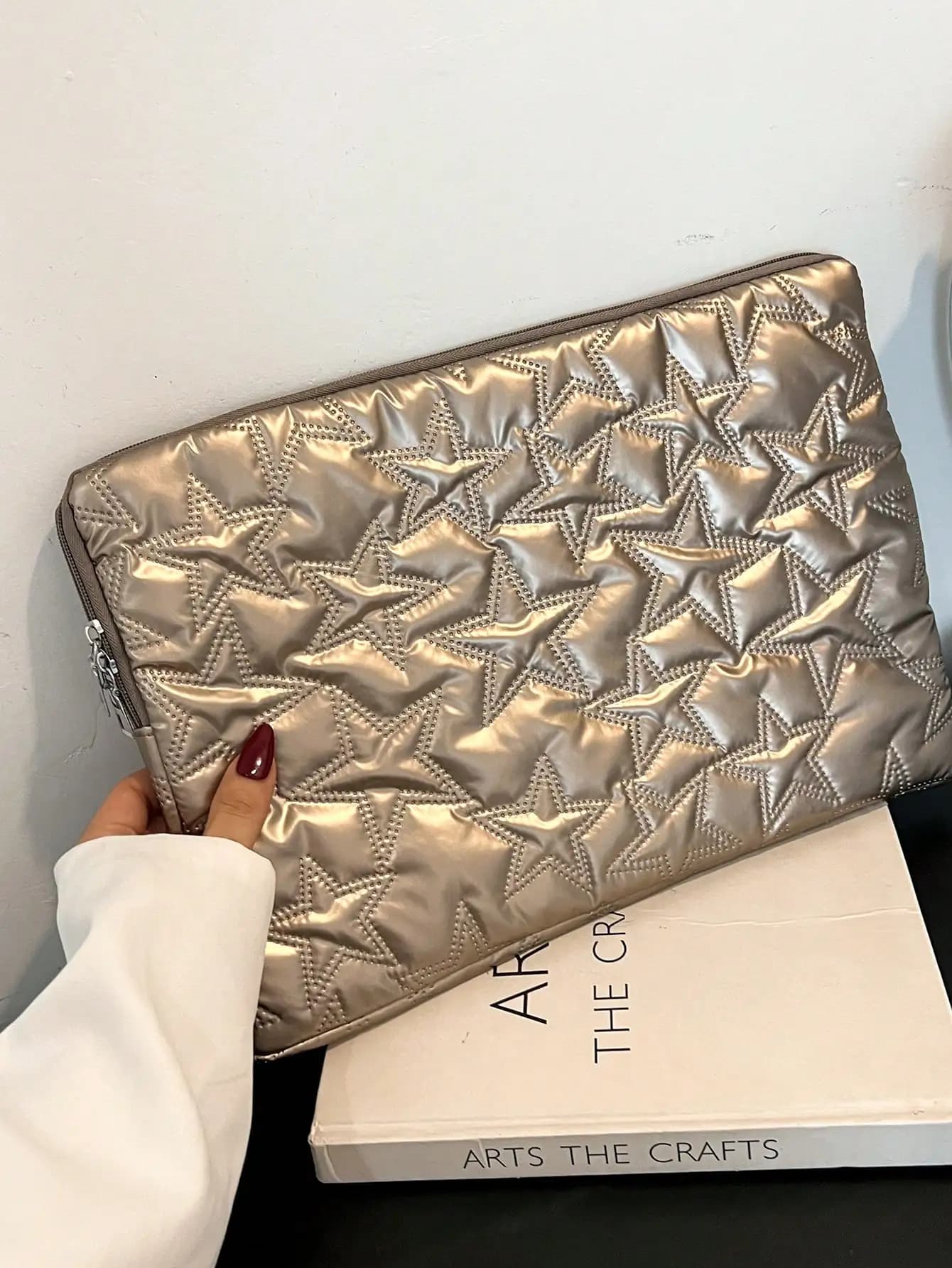 Multi-Size Minimalist Luxury Star Pattern Notebook & Tablet Organizer Pouch Laptop Case Laptop Sleeve Laptop Cover Computer Bag Laptop Bag Water Resistant For Business For College Back To School