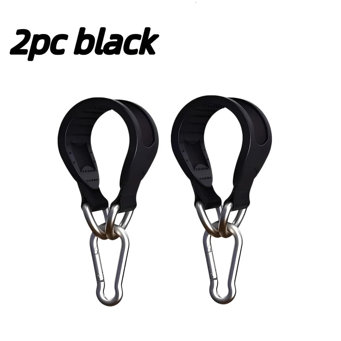 2 Pezzi Cinghia di Allenamento in Nylon Rinforzato da 30 cm con Gancio in Metallo, Cinghia Multifunzionale per Ancoraggio Fisso in Palestra