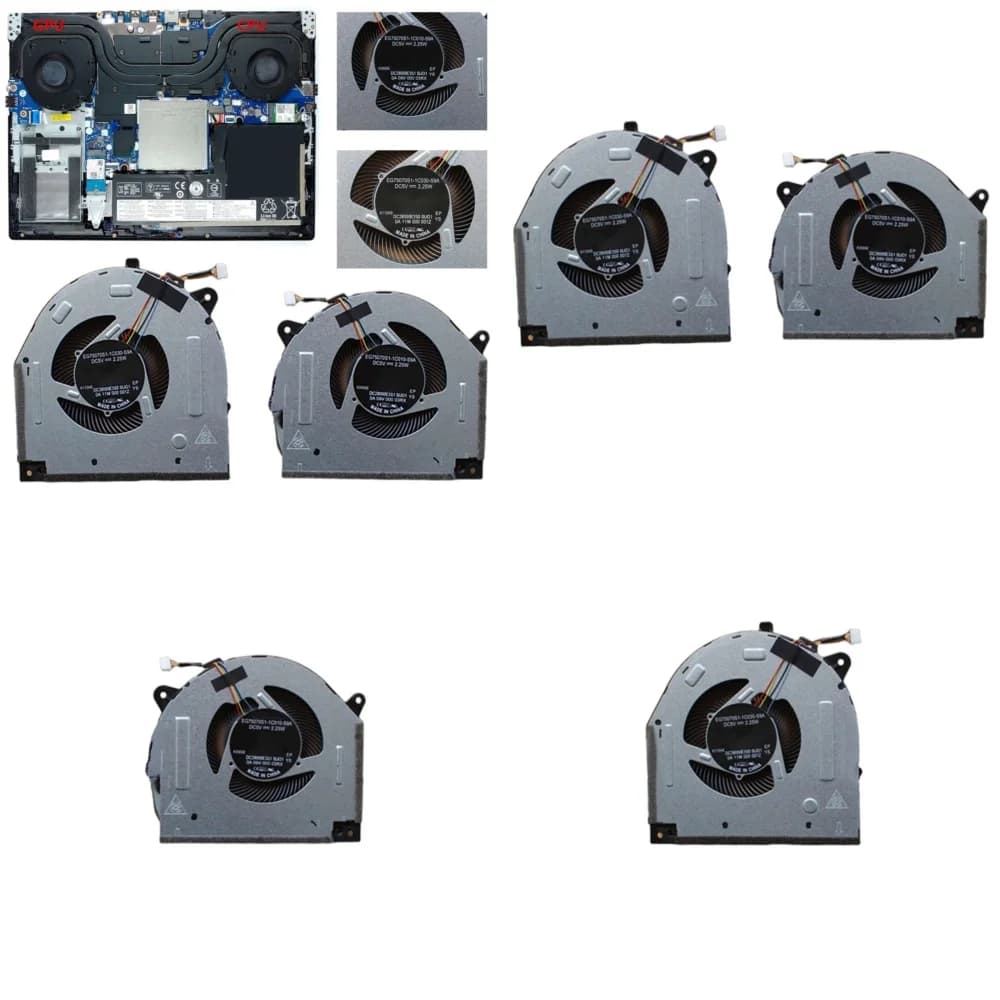 Ventola di Raffreddamento Sostitutiva per Lenovo Y540-15IRH 81SX Y540-15IRH-PG0 81SY GTX 1050 GTX 1060, Sistema di Raffreddamento per Laptop