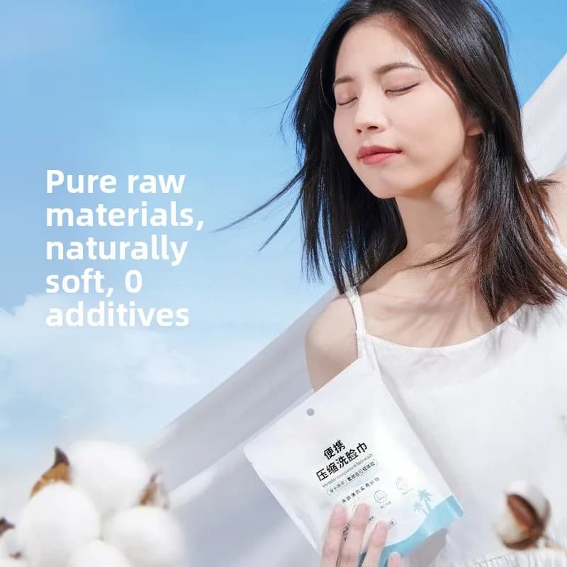 Asciugamano compresso Confezione da viaggio Salviette detergenti morbide e spesse per il viso Must Have Asciugamano viso usa e getta essenziale da viaggio