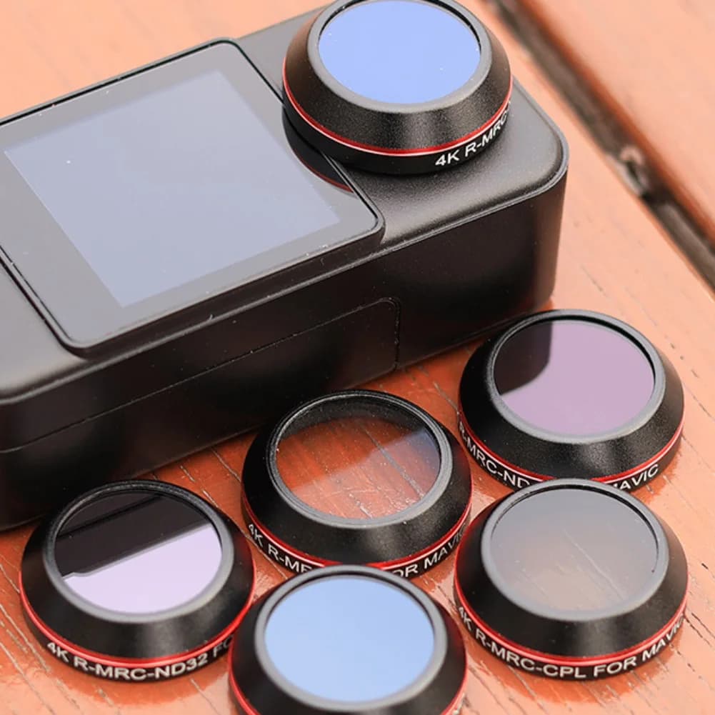 1 Set Camera Filter UV CPL ND8/16/32/64 Optical Glass Filters For SJCAM C300/C400 Action Camera Dimming Protective Lens Parts