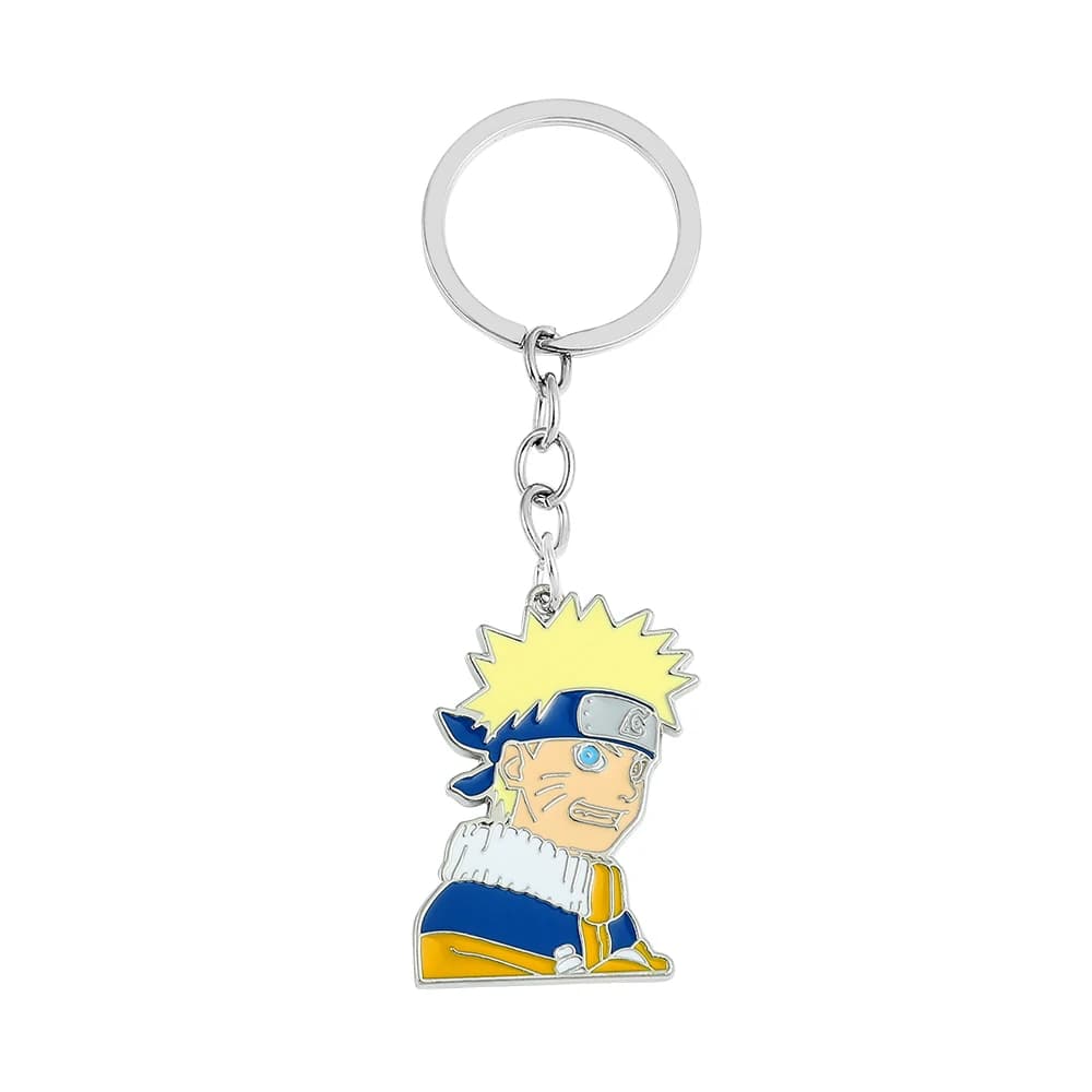 Anime Keyring with Character Cartoon Uzumaki Naruto, Metal Pendant, Car Accessories and Backpack, Gift