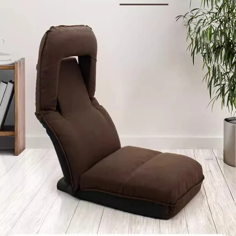 Sdraio Multifunzione da Pavimento, Sedia Ergonomica con Schienale per Gaming e Relax, Seduta Pieghevole Tatami e Cuscino Imbottito