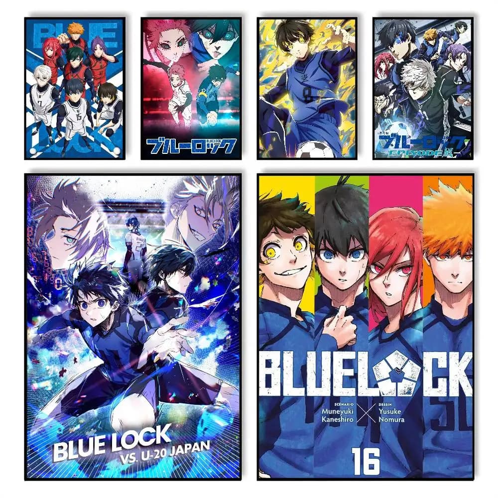 Anime B-Blue pop L-Lock Poster Wall art print art suitable for living room bedroom bar parlor home decor gift