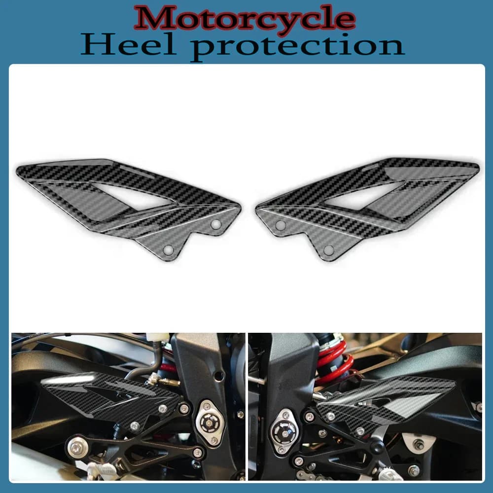 Pedale di protezione del tallone in fibra di carbonio per poggiapiedi moto per Triumph Street triple 765/R/RS 2016-2024 Street triple 660S 2020-2022