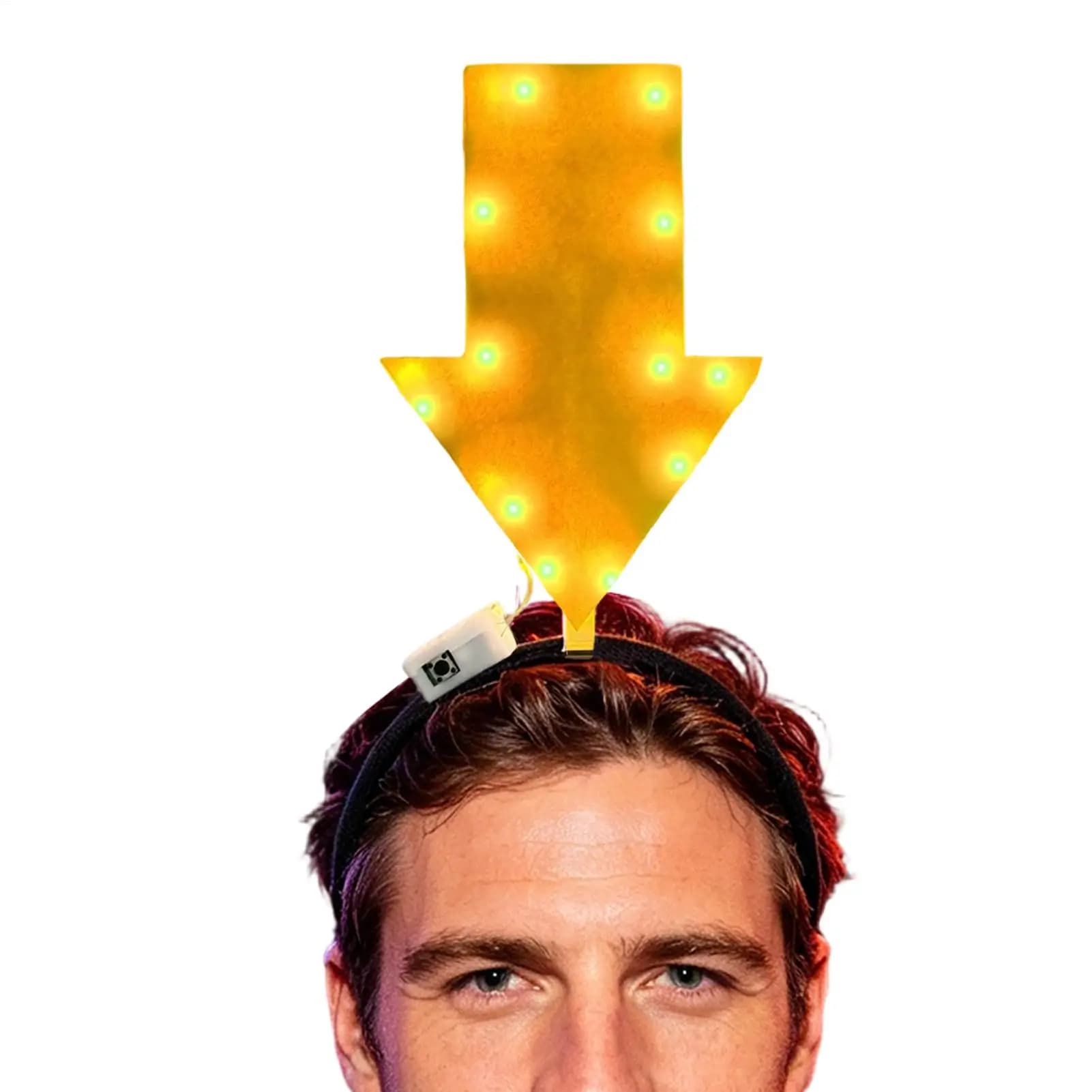 New Unique Arrow Light Headband Funny Question Mark Hair Band Christmas Favors Girl Headgear Holiday Hair Hoop Costume Headpiece