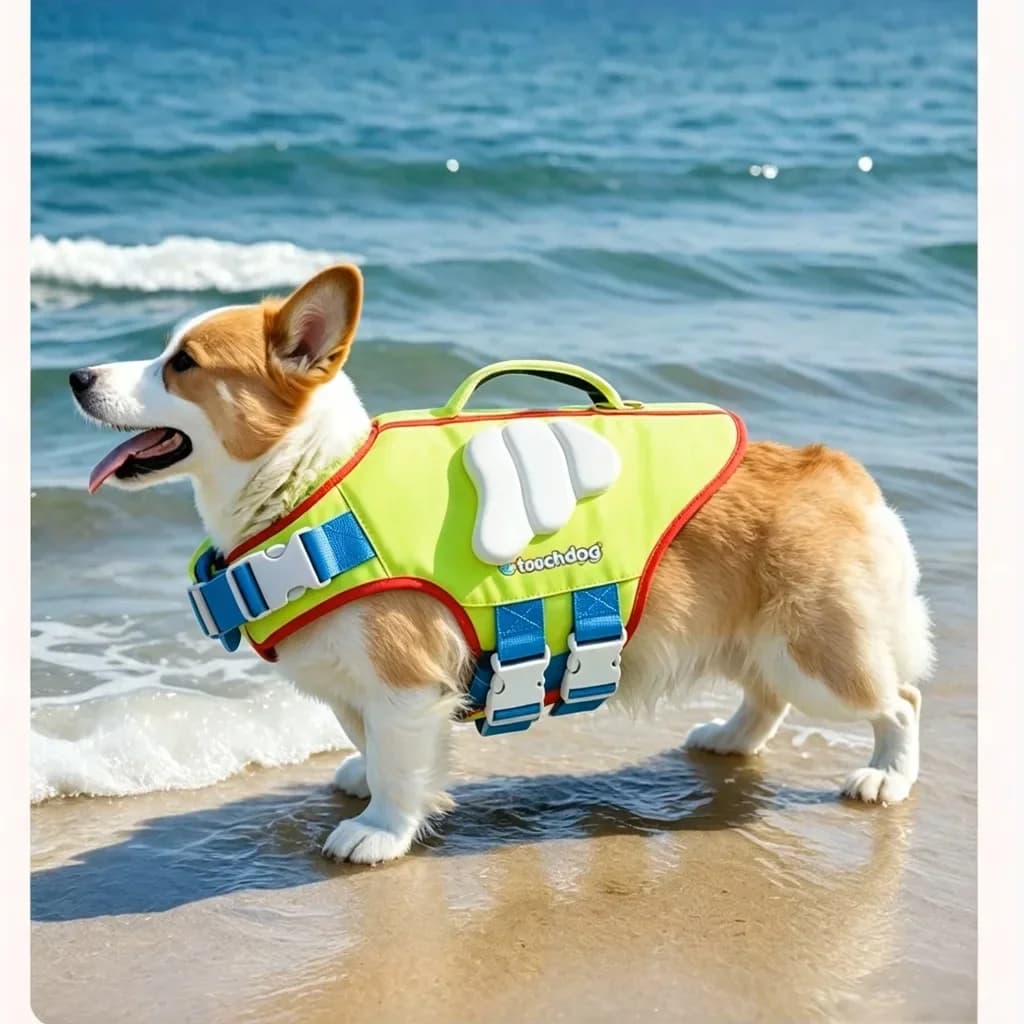 Summer Dog Swim Life Vest Outdoor Safety Jacket with Leash for Small Medium Large Dogs Pet Products Pool Beach Clothes