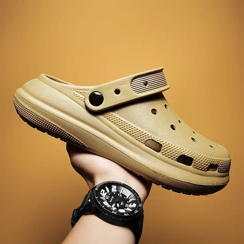 Taglia 39-45 Ciabatte estive Comodi zoccoli da uomo Sandali da spiaggia leggeri e antiscivolo Scarpe da giardino impermeabili alla moda