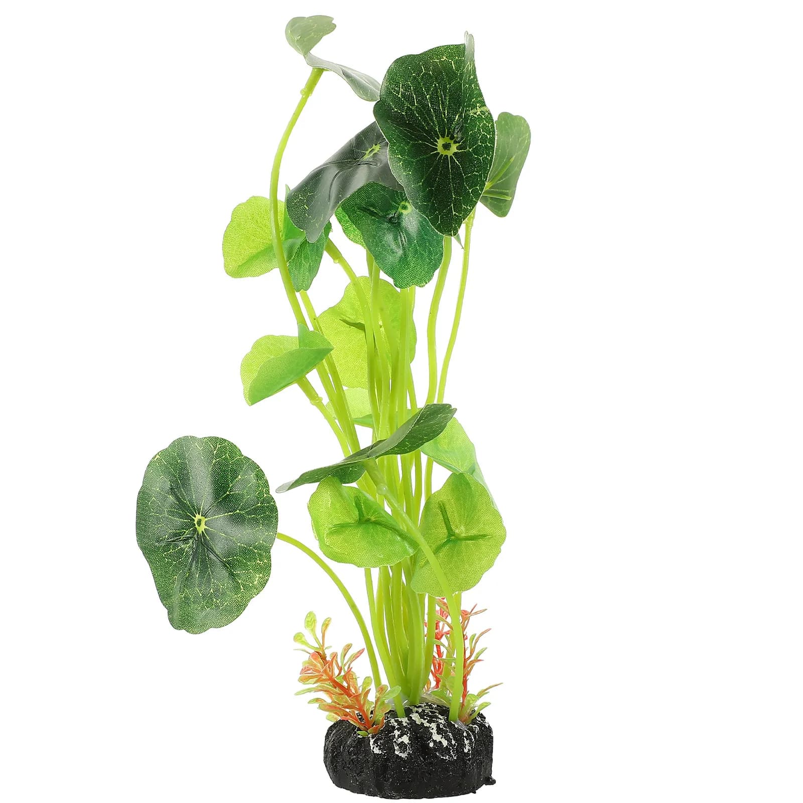 Plastic Fish Tank Plants Artificial Lotus Leaves Decor Lifelike Aquatic Plant for Aquarium Decoration Small Fish Tank