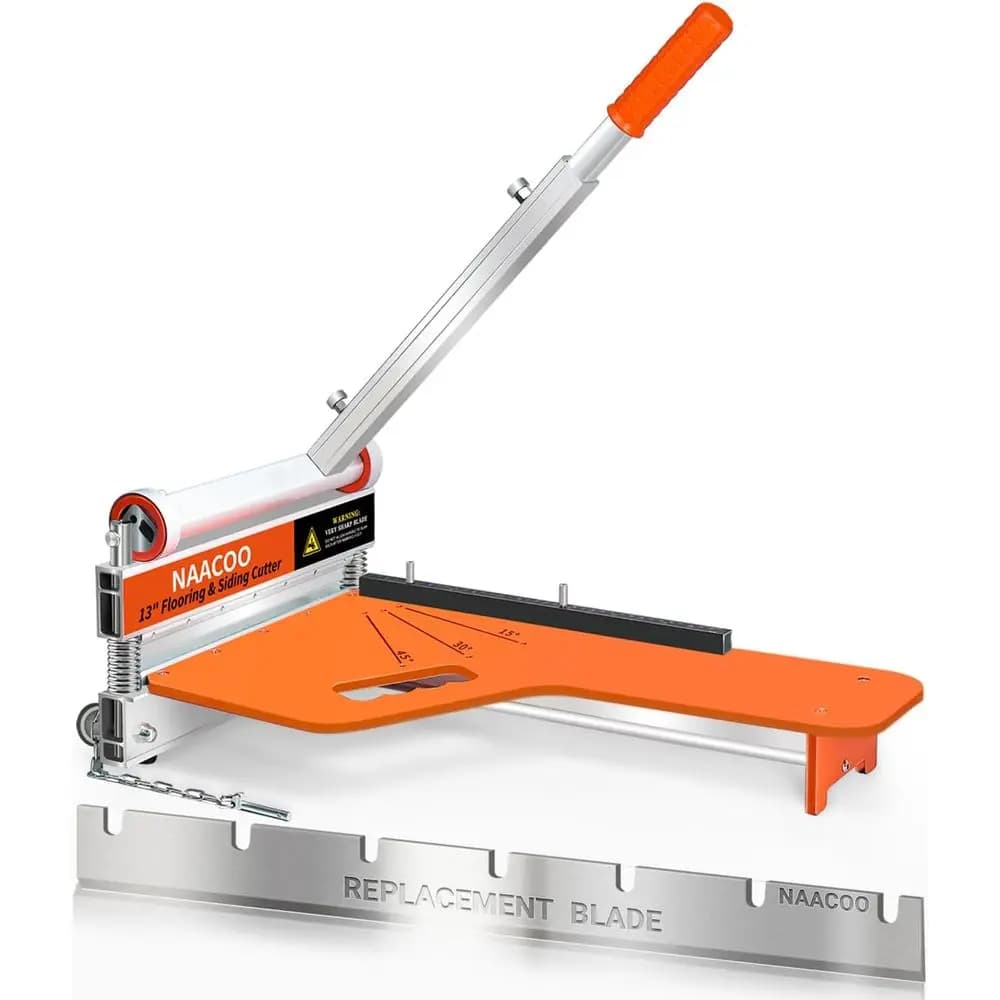 Taglierina per pavimenti in laminato/vinilico con lama extra per lavorare in modo efficiente, 13 taglierine per plancia in vinile con ruota: solo angolo e lente di 1 passo