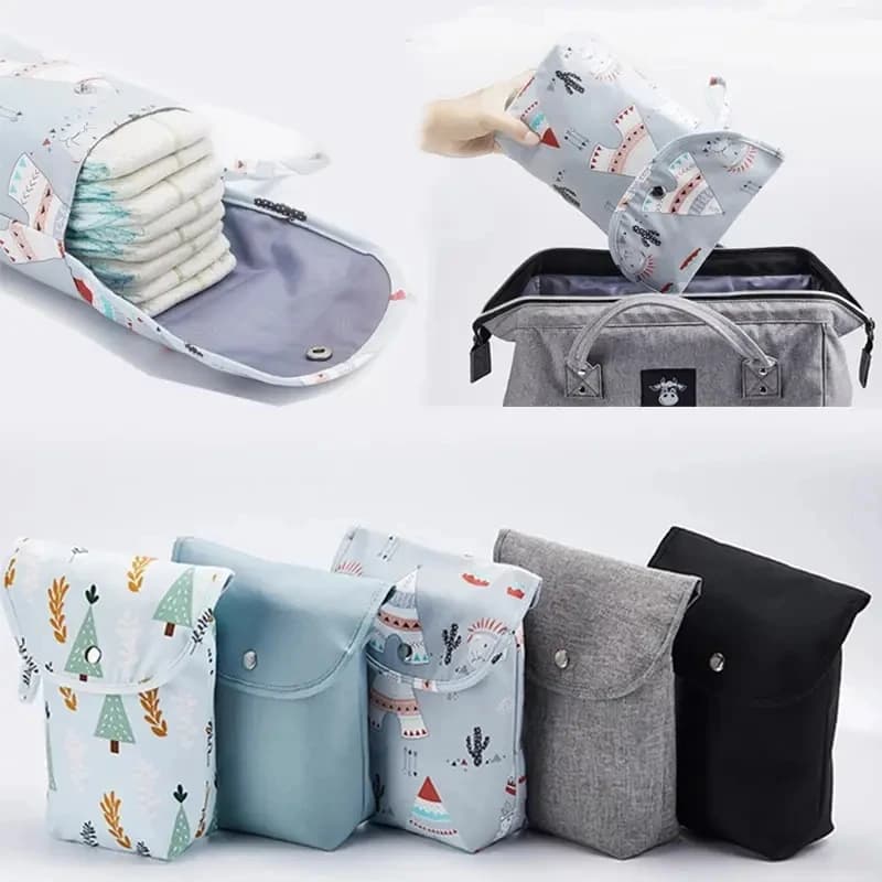 Borsa per pannolini per bambini Borsa impermeabile per bagnato e asciutto Custodia per mummia Organizer per pannolini Borsa per pannolini Borsa da viaggio per passeggino