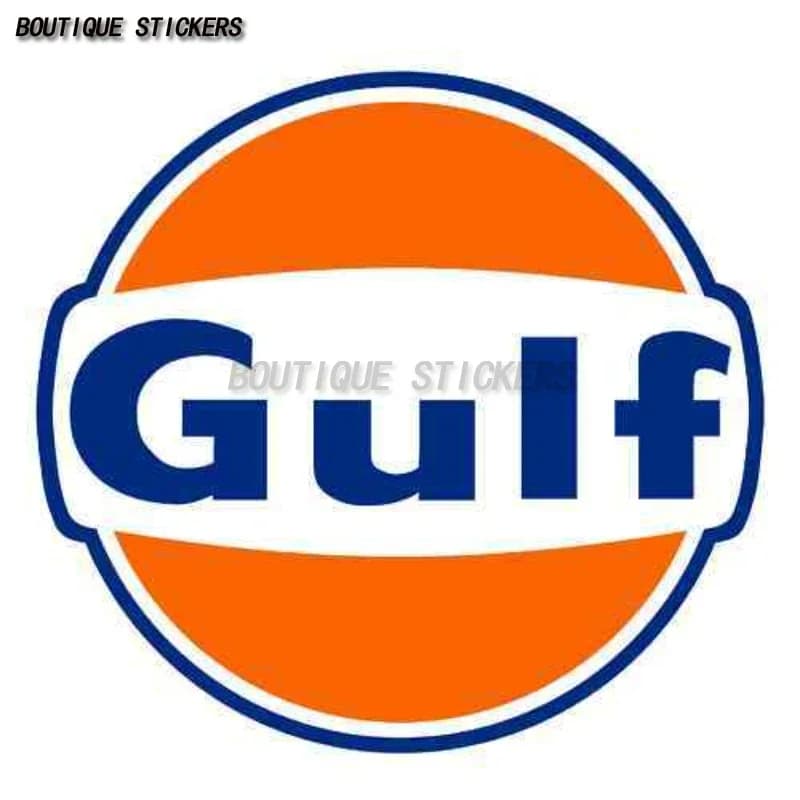Old Style 1960s and 1980s GULF Station Stickers Waterp Roof PVC