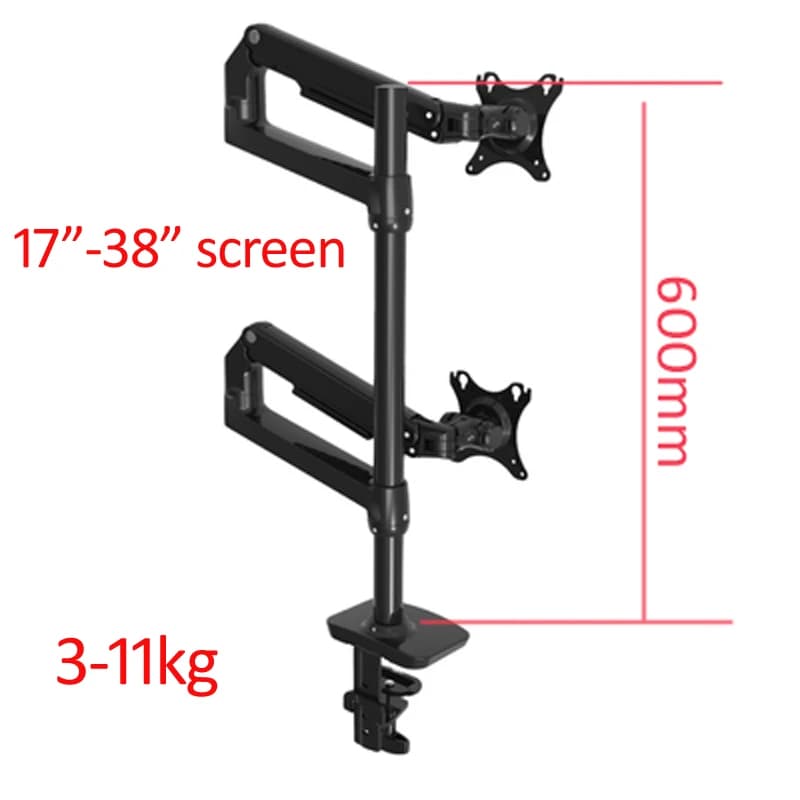 DL-8012D-II Full Motion 17-38 Table LCD Screen "Monitor Support Mechanical Spring Arm Aluminum Monitor Support 3-11 kg