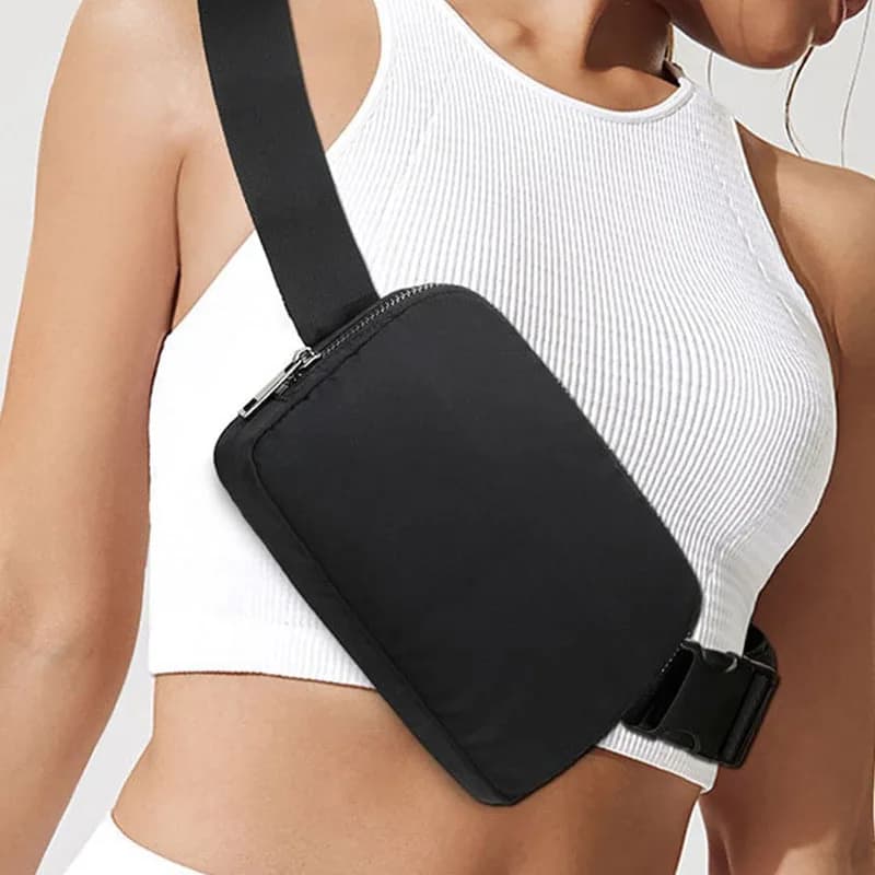 Minimalist backpack for outdoor sports, simple Nylon chest bag, travel bag for women and men
