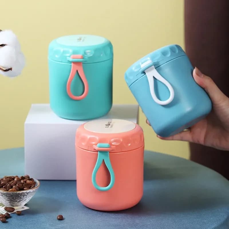 Contenitore Termico per Alimenti, Thermos per Zuppa, Tazza in Acciaio Inox, Contenitori per Conservazione Cibo Bento