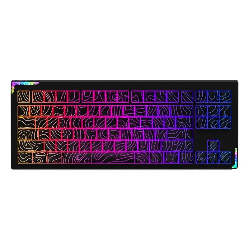 STARS80v2 wireless three-mode mechanical keyboard CNC pure aluminum lump custom quick dismantling Gasket structure