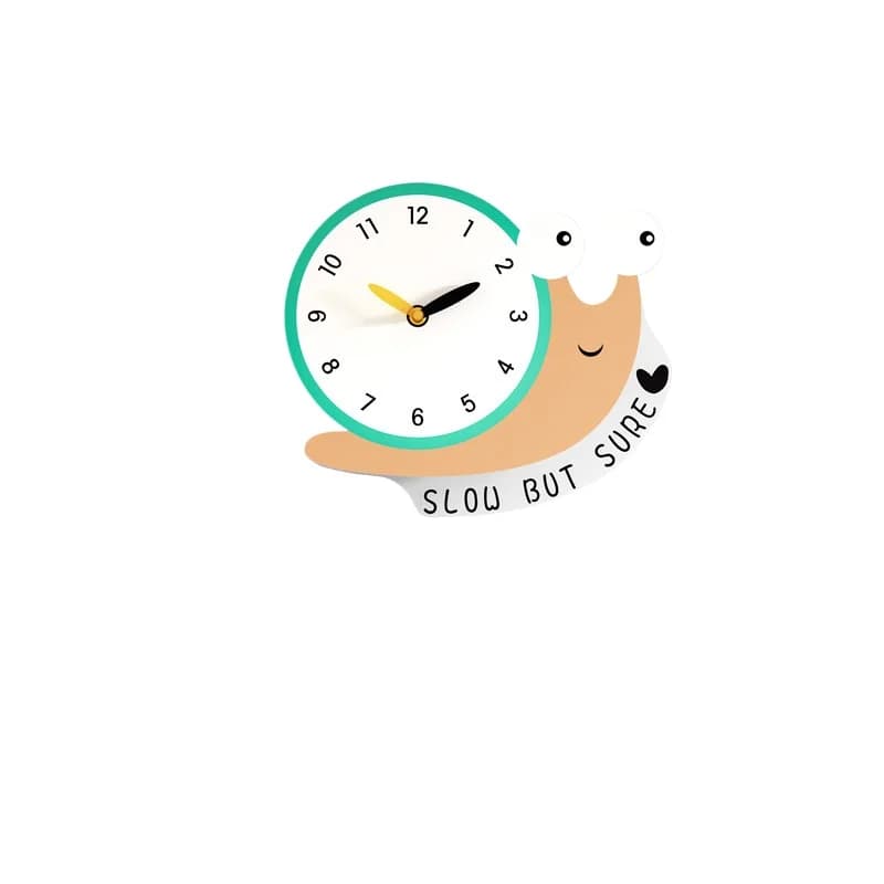 Orologio da parete a cartoni animati per cameretta bambini, soggiorno, orologio da parete silenzioso e alla moda per la casa