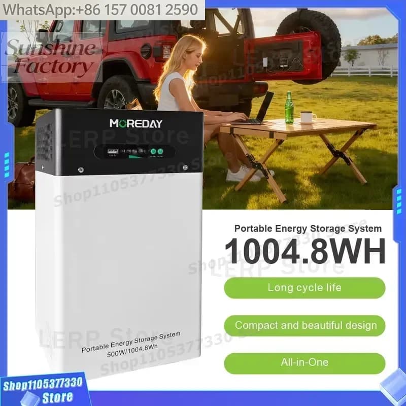 high quality Portable Solar Power Station with MPPT Controller Pure Sine Wave Inverter External Battery Jump Starter for Car