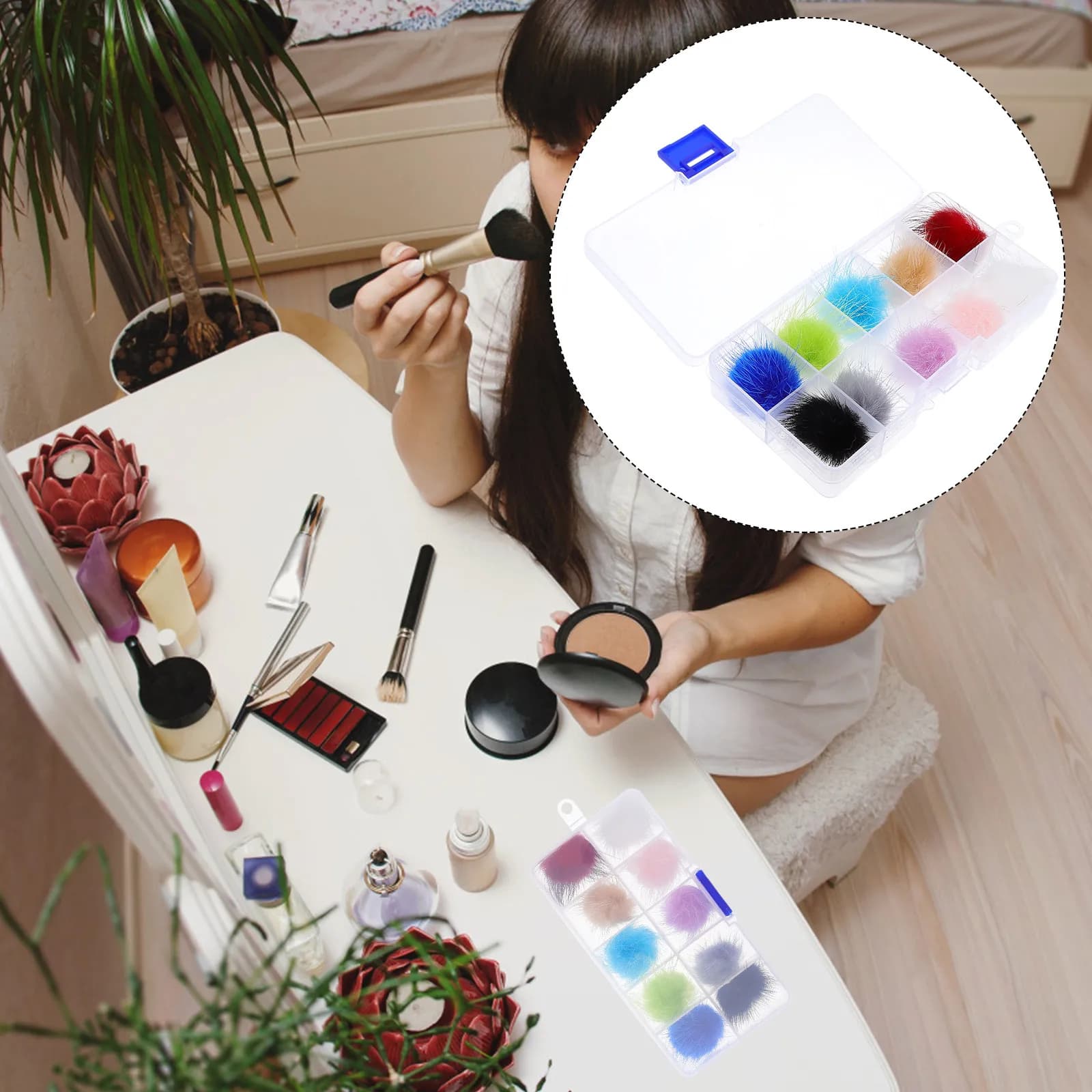 10 palline per nail art 3D staccabili, eccellente fattura, non nocive, bellissime forniture per manicure, palline per unghie