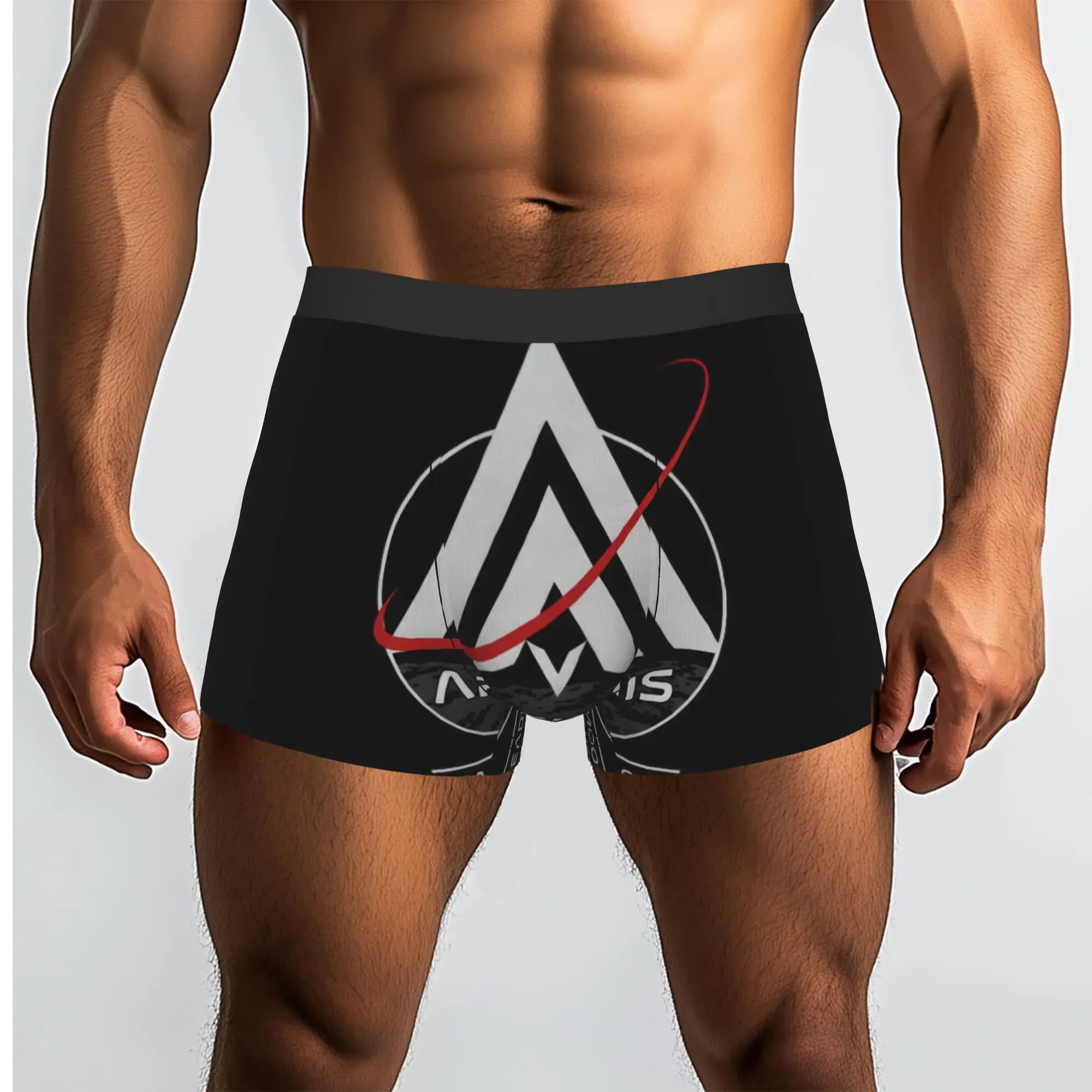 Moon Mission Funny Space Artemis ii Mutande traspiranti Mutande da uomo Pantaloncini ventilati Boxer Briefs