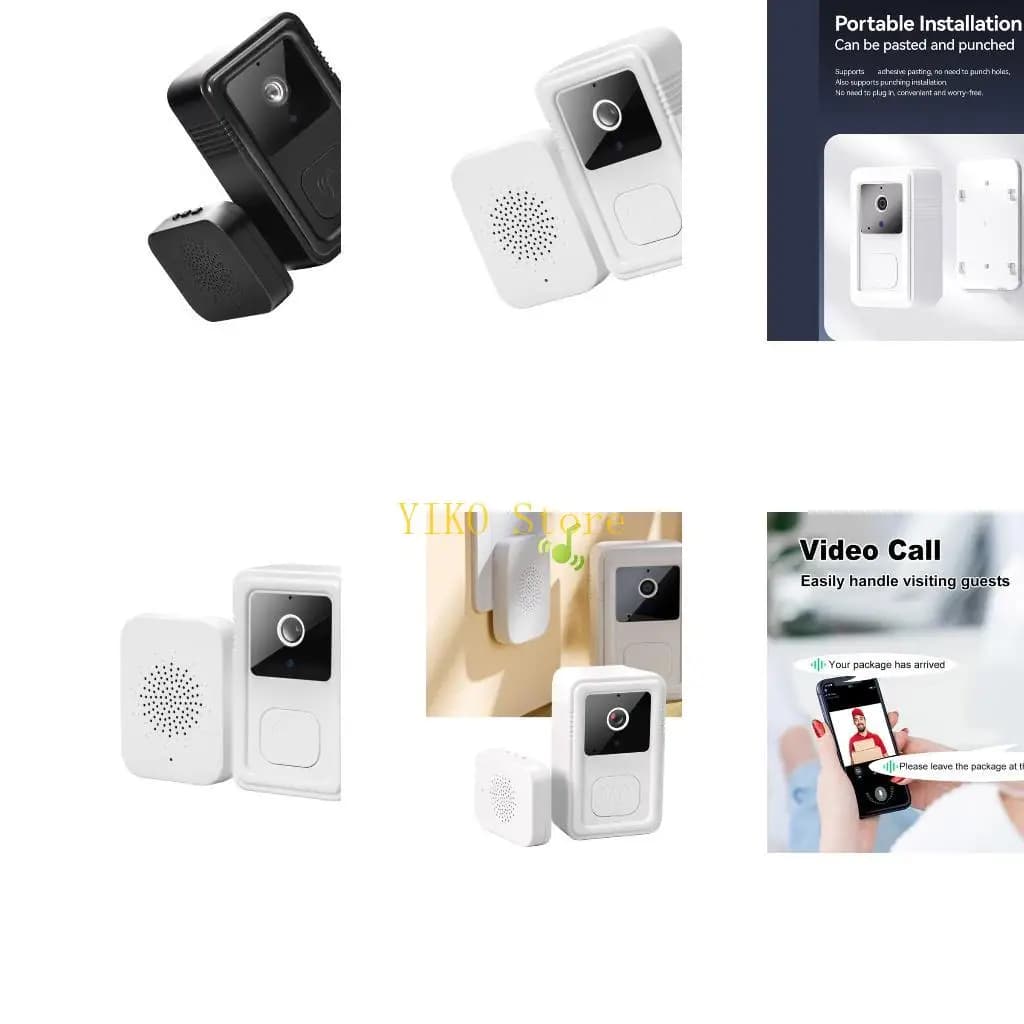 K32C Wireless Video Doorbell Security Doorbell Remote Control Home Door Viewer Doorbell Two Way Intercom System