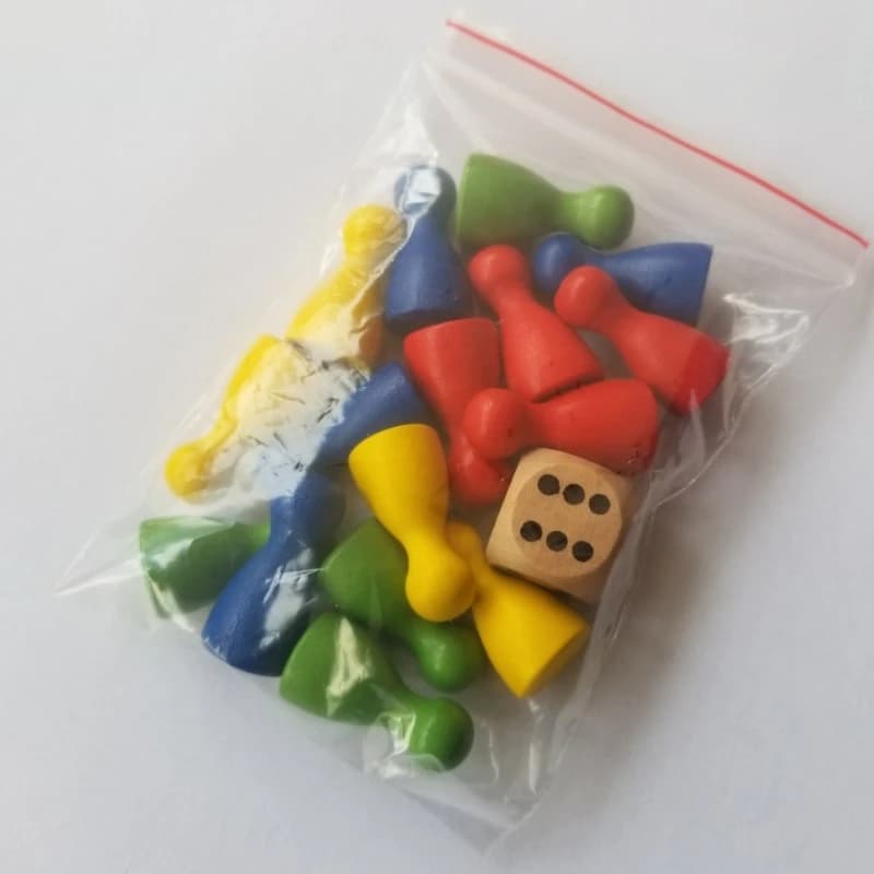 Set di 16 Pezzi in Legno a Forma Umana per Giochi da Tavolo, Scacchi e Dama, Gioco di Puzzle per Bambini