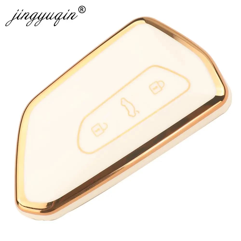 Jingyuqin TPU Chiave Dell'automobile Della Copertura Della Cassa per VW Volkswagen Golf 8 MK8 ID3 ID4 Cupra Skoda Octavia A8 SEAT Leon MK4 Formentor Tarraco