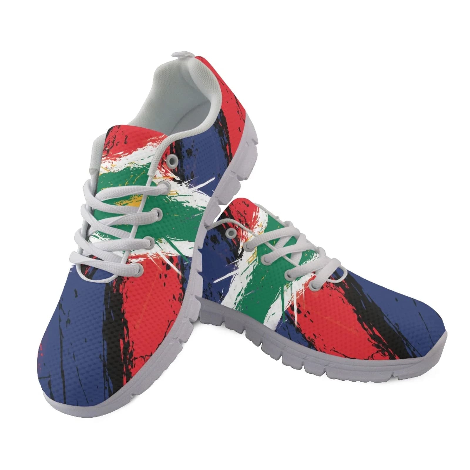 Coloranimal Brush Stroke 2026 Trending Walking Sneakers, Lace up Non Slip Running Shoes for Womens and Mens