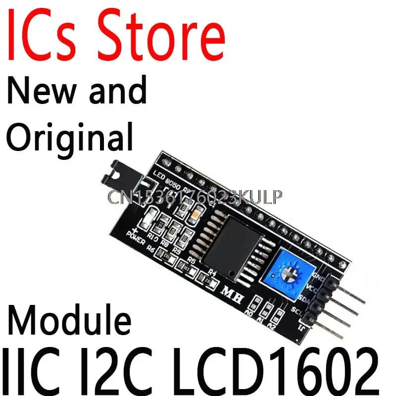 2 Pieces Module TWI SPI Serial Interface Card for Arduino 1604 2004, IIC I2C LCD Converter Adapter Plate LCD1602