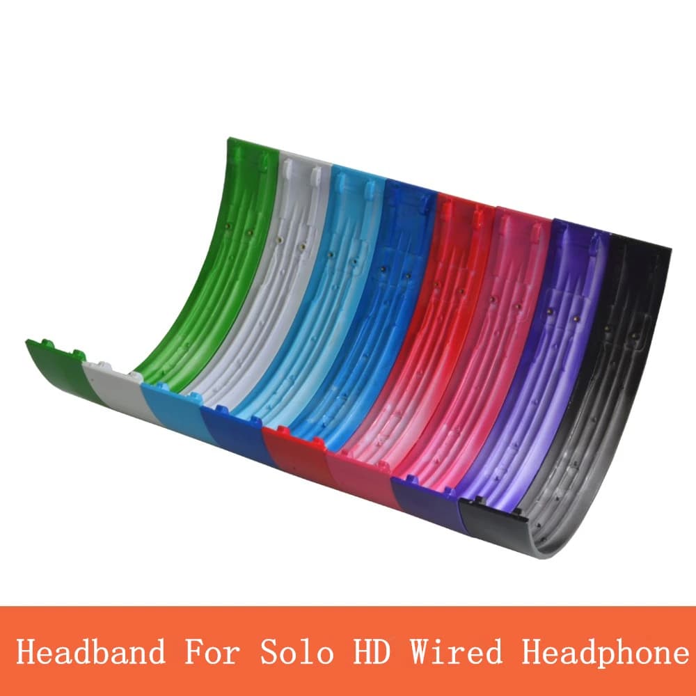 Parti di ricambio per auricolari Arc per fascia superiore per cuffie cablate Beat Solo HD Caschi Guscio in plastica Superficie lucida