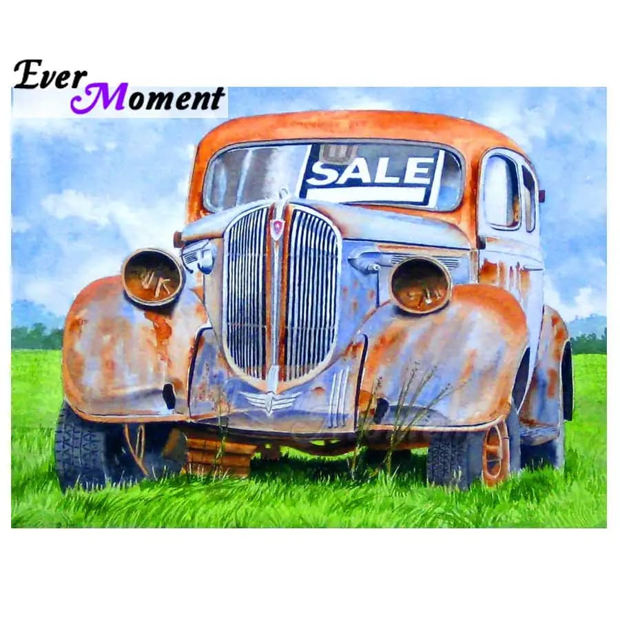 Pieno quadrato trapano mosaico paesaggio auto immagine fatta a mano di strass decorazione punto croce mai momento pittura diamante ASF1412