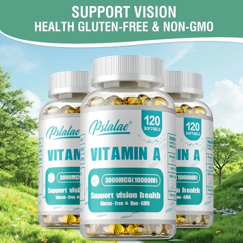Integratore di vitamina A - Migliora la chiarezza degli occhi, riduce l'affaticamento, antiossidante, illumina la pelle, favorisce la salute della pelle, potenzia l'immunità