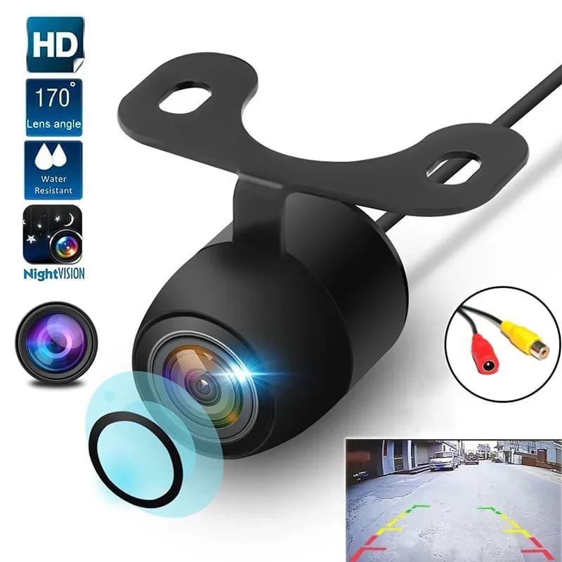 Telecamera per retromarcia per auto HD CCD Visione notturna Telecamera per retromarcia per parcheggio di backup 170 ° Ampio angolo