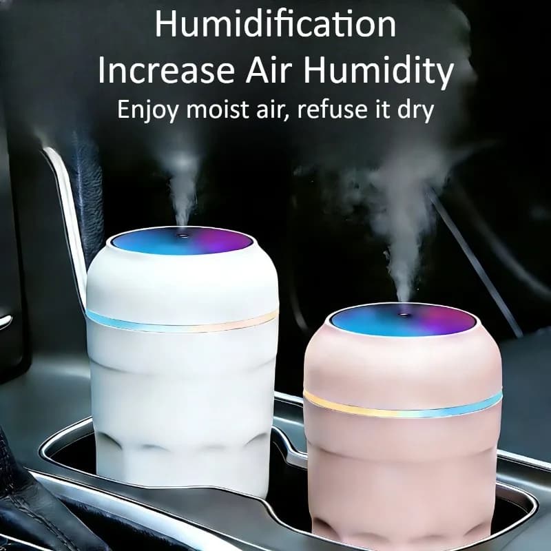 Universal Car Diffuser with Environmental Light RGB, USB Essential Oil Machine, Style Accessories and Improvement for Auto Plus