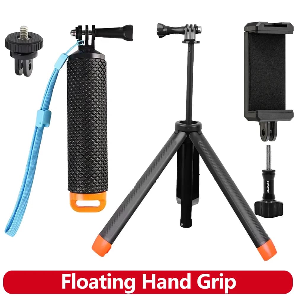 Impugnatura galleggiante Supporto per maniglia monopiede impermeabile per GoPro Hero 13 12 11 10 9 8 AKASO SJCAM DJI OSMO Action Camera Accessori
