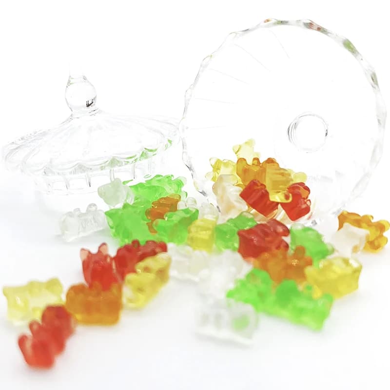 20Pcs1: 12 Dollhouse Mini Bear Candy Miniature Food And Play Scene Model Accessories