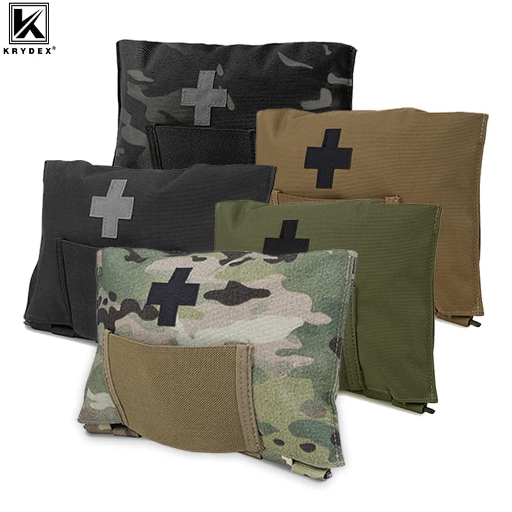 KRYDEX Kit di pronto soccorso tattico Pouch Organizer Blow Out Pouch MOLLE 9022B Attrezzatura medica Borsa di sopravvivenza per escursioni all'aperto