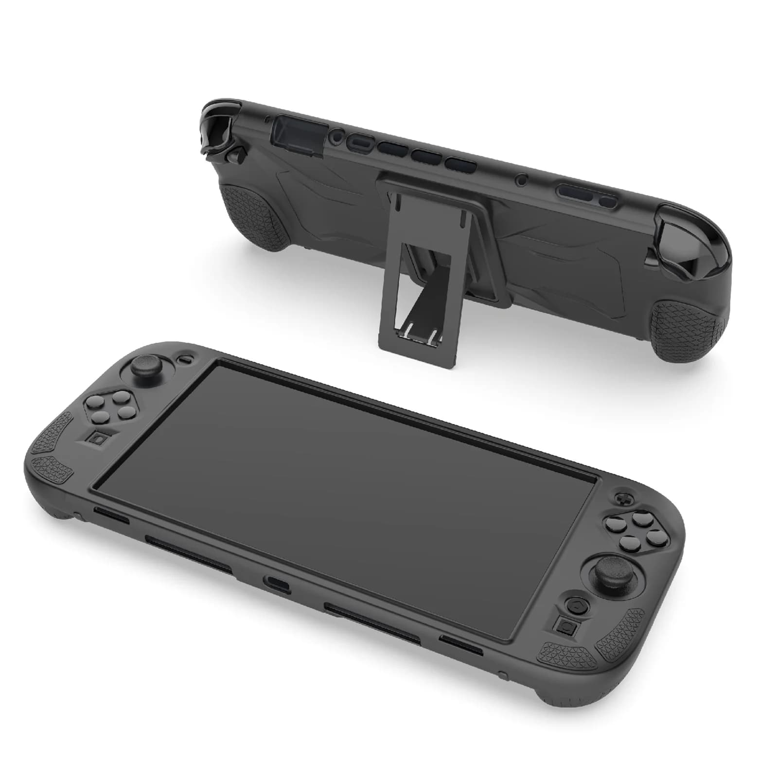Custodia Protettiva in Silicone Liquido per Nintendo Switch 2 con Supporto, Cover Sottile Antiurto, Impugnatura Ergonomica Antiscivolo