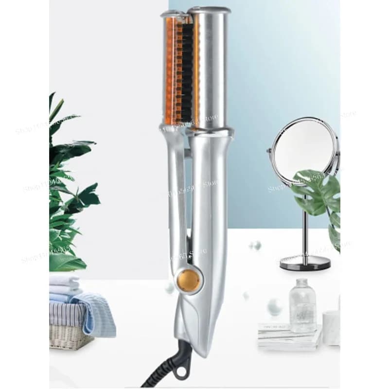 Strumento per acconciature multiplo 2 in 1: piastra per capelli professionale e ferro arricciacapelli 2 in 1