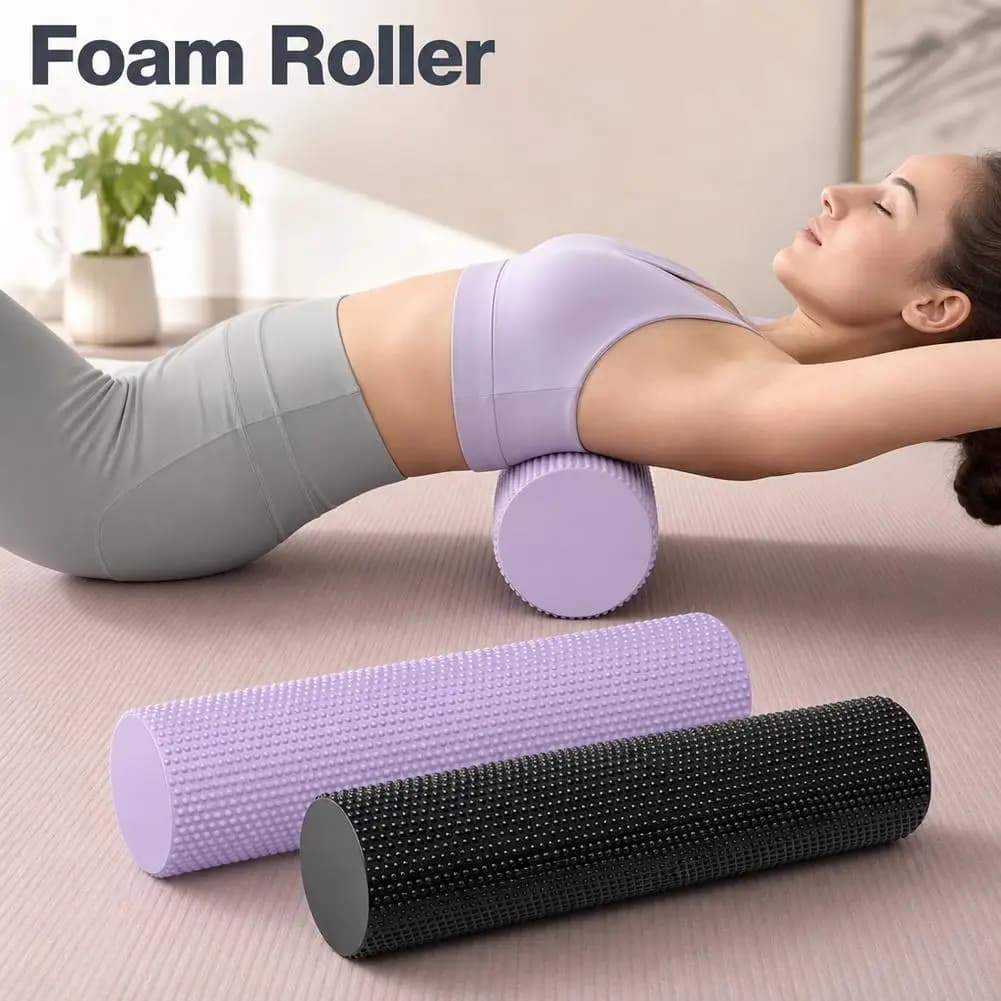 EVA Solid Foam Roller Massage Roller for Leg Stretching Workout Recovery Body Shaping