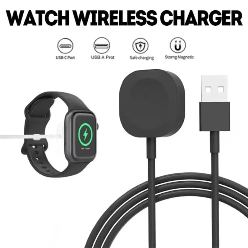 Caricabatterie wireless magnetico USB tipo C per IWatch 9/8/7/6/5/SE Stazione di ricarica rapida portatile USB C per Apple Watch Series Ultra