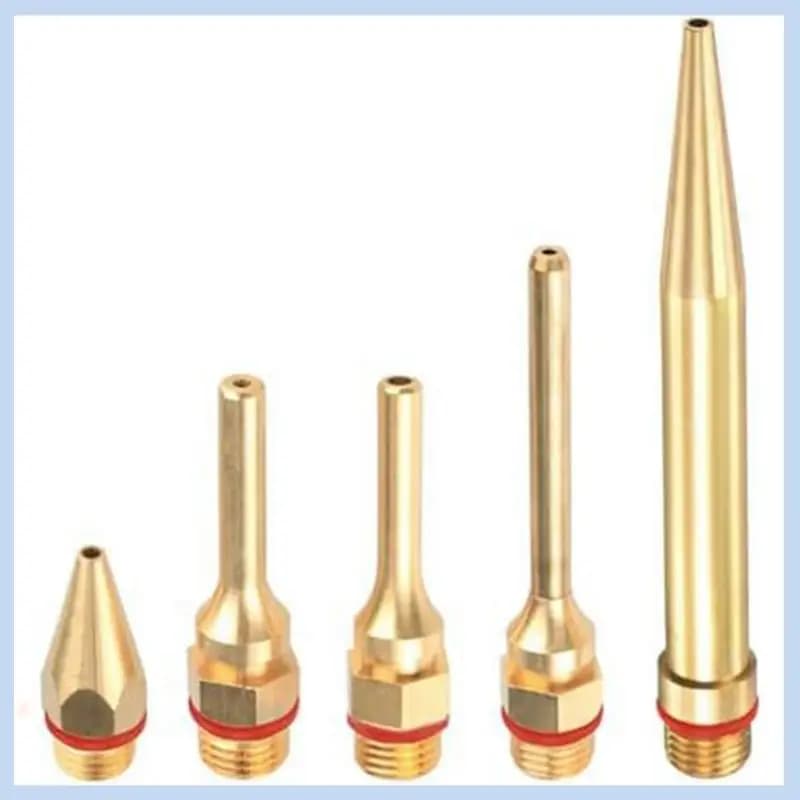 MLGB-5 Pieces Glue Guncopper Nozzle Tips With O-Ring Thread Interchangeable Nozzle Set For Hot Meltingglue
